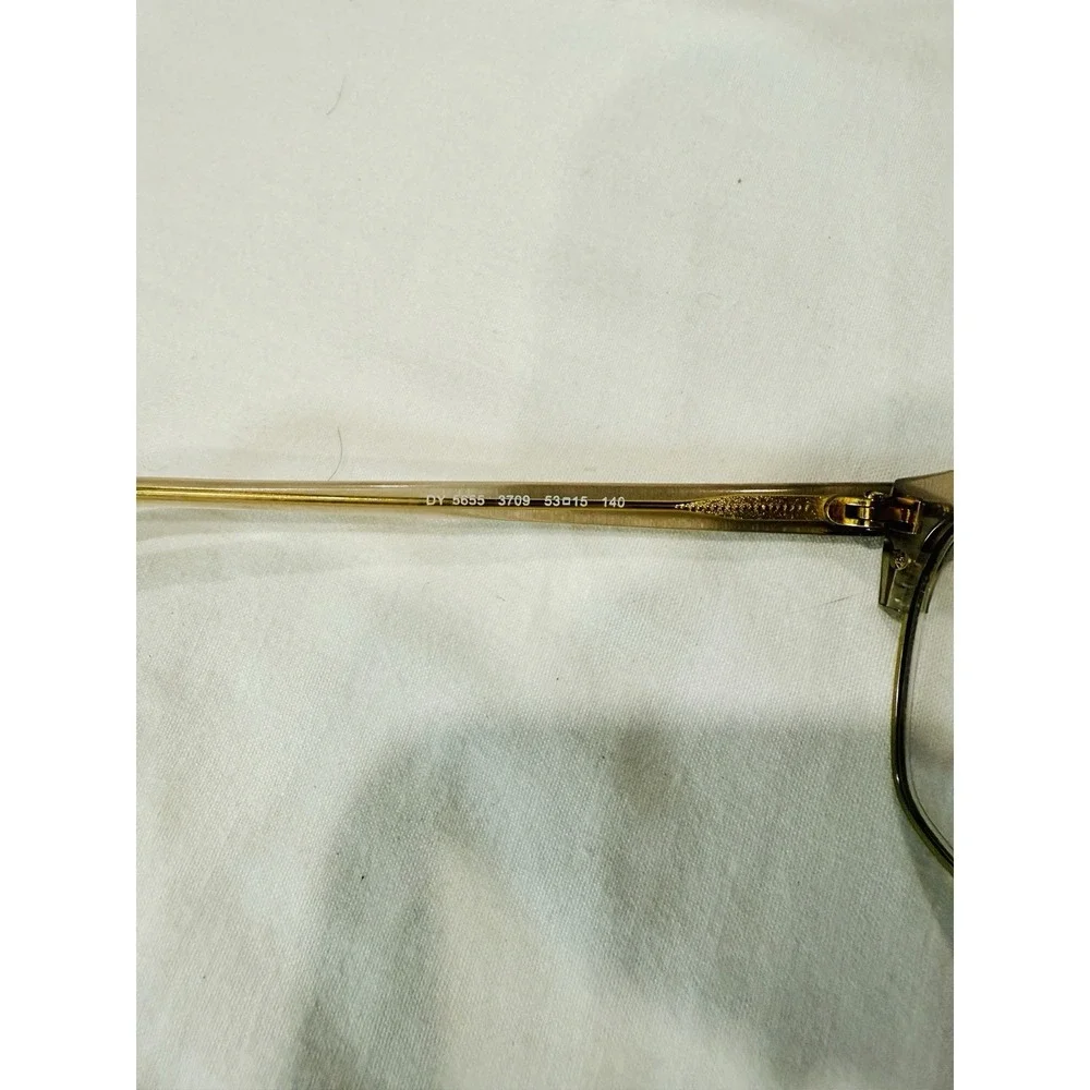 Dkny Eyeglasses Frame DY 5655-3709 Women's Light Gold Half Rim Square 53-15-140‎